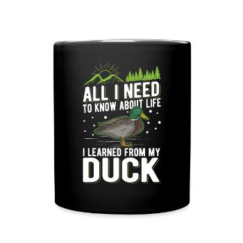 Duck Gift Duck Breeder - Full Colour Mug - black - Front