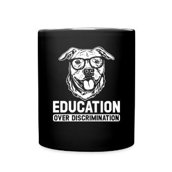 American Staffordshire Bull Terrier Staffy Dog - Full Colour Mug - black - Front