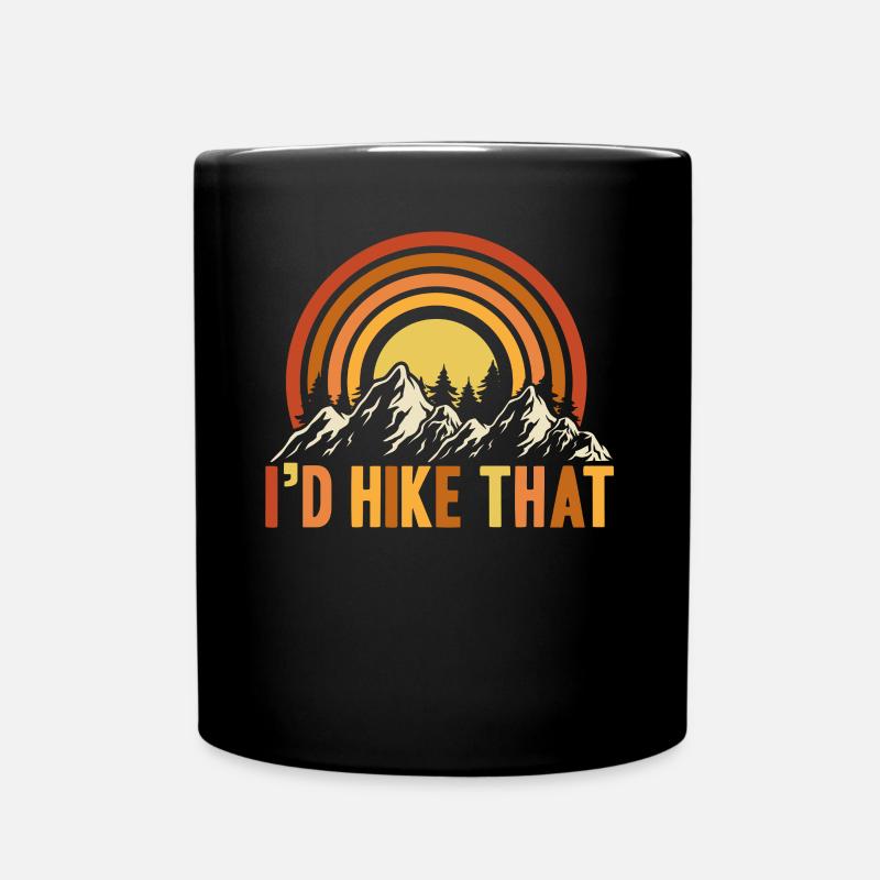 I D Hike That Camping - Tasse einfarbig - Schwarz
