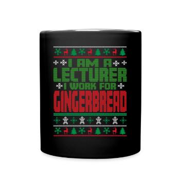 Conférencier Dicton de Noël - Mug uni - noir - Devant