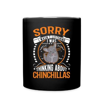 Chinchilla Gift Woolly Short-tailed Chinchilla - Full Colour Mug - black - Front