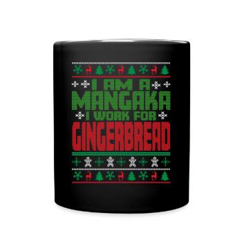 Mangaka Weihnachten Spruch - Tasse einfarbig - Schwarz - Vorne