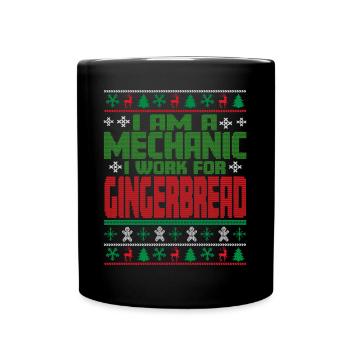 Mechanic Christmas Quote - Full Colour Mug - black - Front