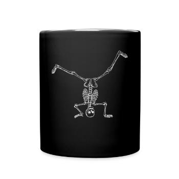 Breakdance breakdancer breakdance squelette - Mug uni - noir - Devant