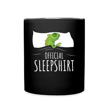 Chameleon sleep shirt - Full Colour Mug - black - Front
