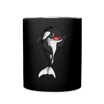 Orca Whale Killer Whale Enfants - Mug uni - noir - Devant