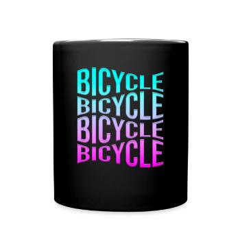 Bicyclette - Mug uni - noir - Devant