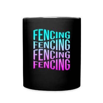Fechten - Tasse einfarbig - Schwarz - Vorne