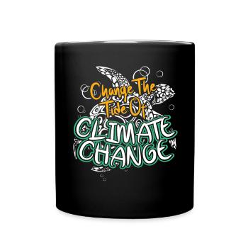 Change The Tide Of Climate Change - Full Colour Mug - black - Front