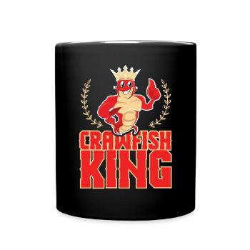 Crawfish King With Crown - Full Colour Mug - black - Front