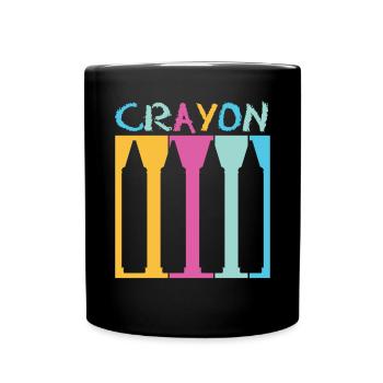 Crayon Vintage - Full Colour Mug - black - Front