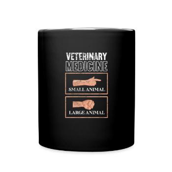 Veterinarian Veterinary Medicine Veterinarian Gift - Full Colour Mug - black - Front