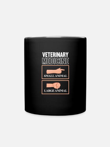 Tierarzt - Tasse einfarbig - Schwarz