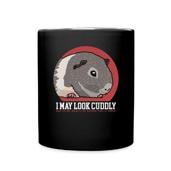 Guinea pigs | Guinea Pig Gift - Full Colour Mug - black - Front