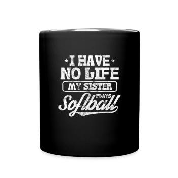 Softball - Mug uni - noir - Devant