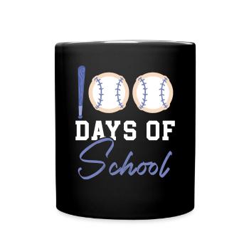 Happy 100th Day Of School Teacher Student Educator - Full Colour Mug - black - Front