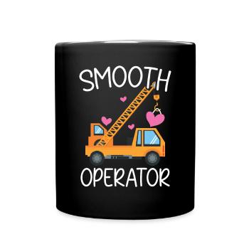 Smooth Operator Valentinstag Herztag Amor - Tasse einfarbig - Schwarz - Vorne
