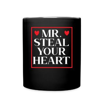 M. Steal Your Heart Saint Valentin Jour des Cœurs - Mug uni - noir - Devant