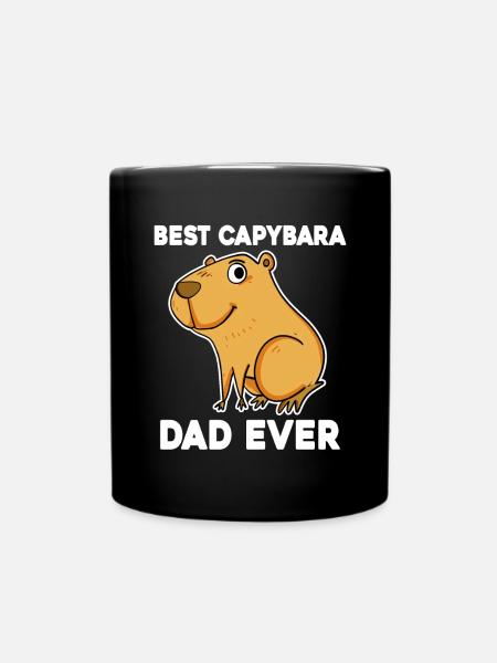 Capybara Père Capybara - Mug uni - noir