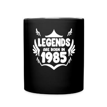1985 - Jahrgang 1985 - Tasse einfarbig - Schwarz - Vorne