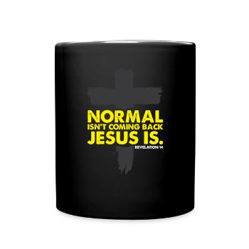 God Jesus Christ Faith Church Bible - Full Colour Mug - black - Front