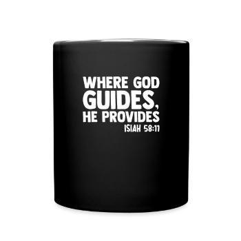 God Jesus Christ Faith Church Bible - Full Colour Mug - black - Front