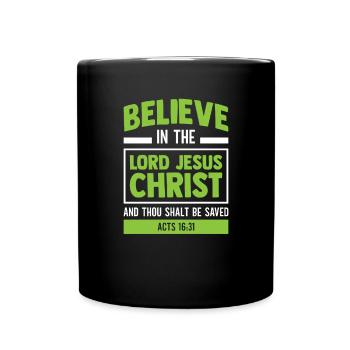 Foi Chrétien Jésus-Christ Bible Religion Dieu - Mug uni - noir - Devant
