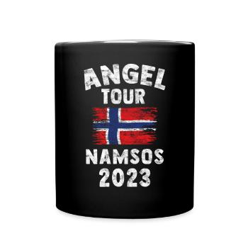 NAMSOS 2023 - Angel Tour Norwegen Personalisierbar - Tasse einfarbig - Schwarz - Vorne