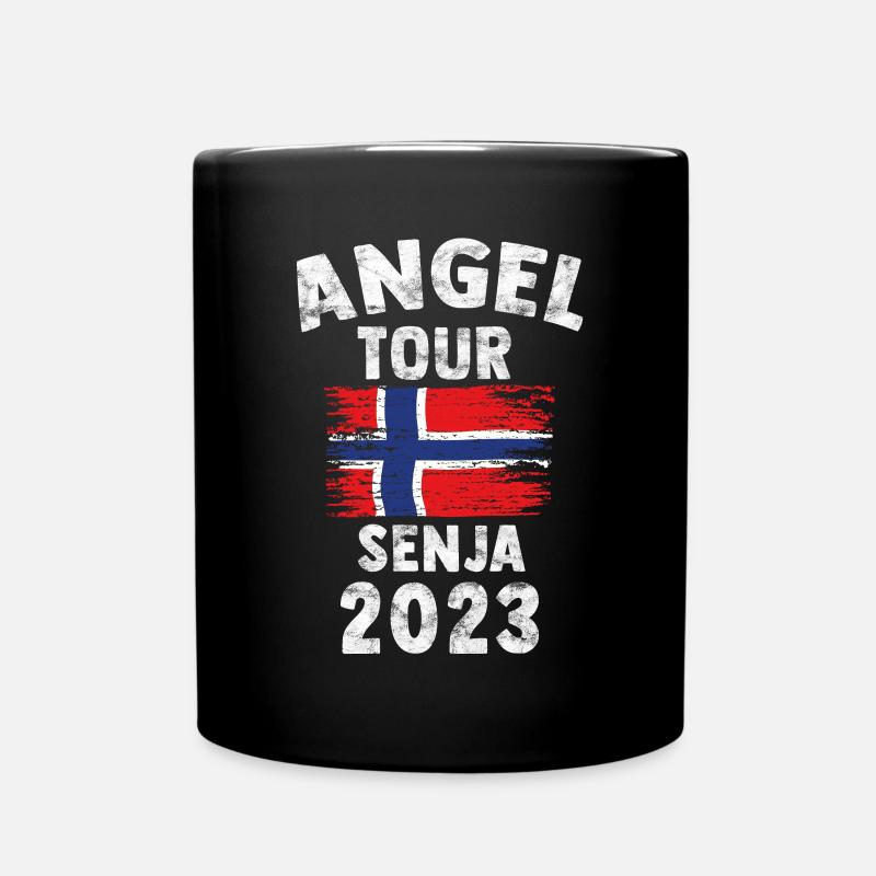 SENJA 2023 - Angel Tour Norwegen Personalisierbar - Tasse einfarbig - Schwarz