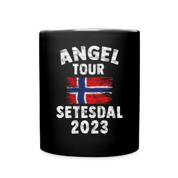 SETESDAL 2023 Fishing Tour Norway Customizable - Full Colour Mug - black - Front