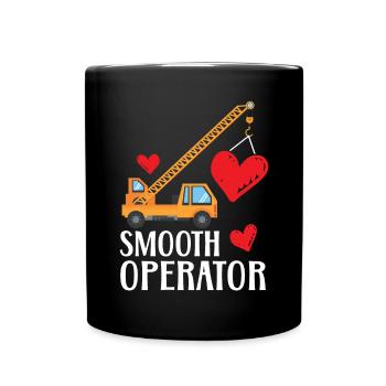 Smooth Operator Valentinstag Herztag Amor - Tasse einfarbig - Schwarz - Vorne