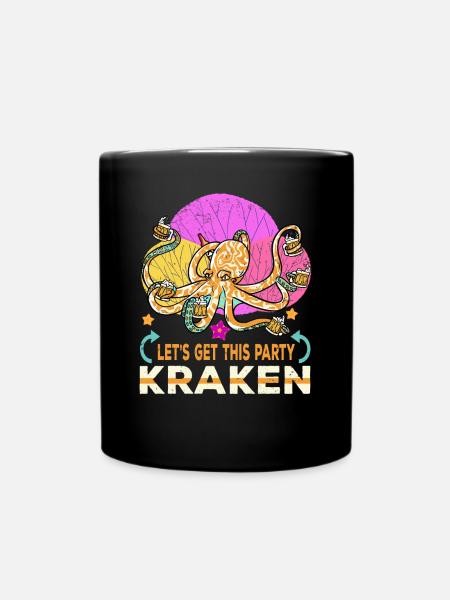 Poulpe Poulpe Tentacule de mer Poulpe Poulpe Poulpe Poulpe - Mug uni - noir