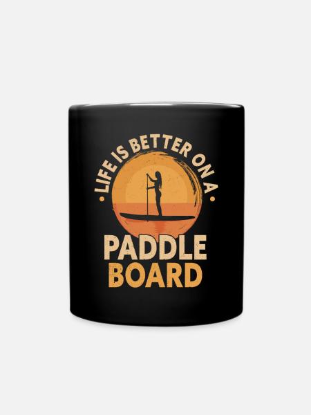 SUP Paddle Board Paddleboarding - Tasse einfarbig - Schwarz