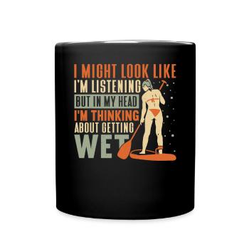 SUP Paddle Board Paddleboard - Mug uni - noir - Devant