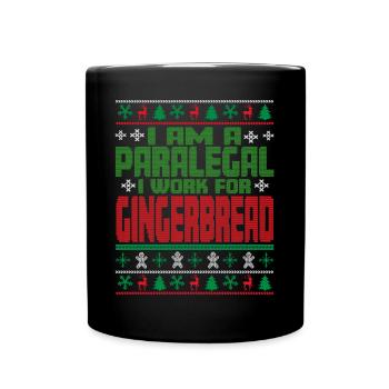 Rechtsanwaltsfachangestellte Weihnachten Spruch - Tasse einfarbig - Schwarz - Vorne