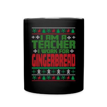 Dicton de Noël de l’enseignant - Mug uni - noir - Devant