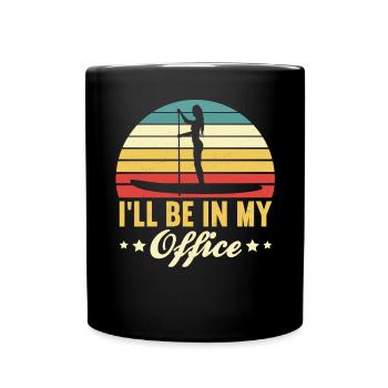 SUP Paddle Board Paddleboarding - Tasse einfarbig - Schwarz - Vorne