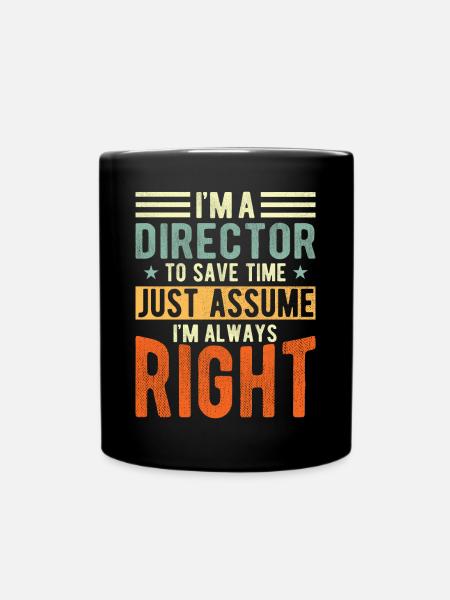 Director - Full Colour Mug - black