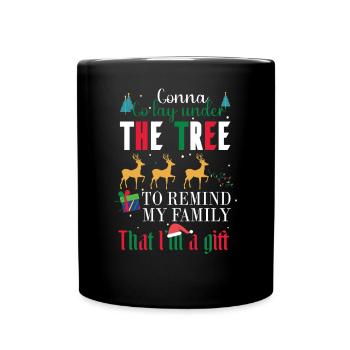 Ich Werde Unter Dem Baum Liegen. Ich Bin Ein - Tasse einfarbig - Schwarz - Vorne