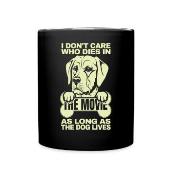 Je me fiche de qui meurt dans le cadeau de citation du film - Mug uni - noir - Devant
