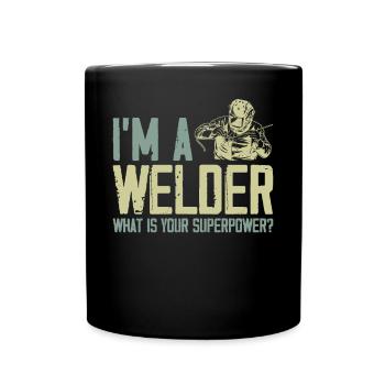 Soudeur Soudeur Vintage Je suis A - Mug uni - noir - Devant