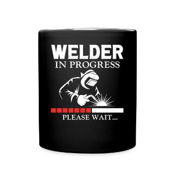 Welder Welding Apprentice Vintage - Tasse einfarbig - Schwarz - Vorne