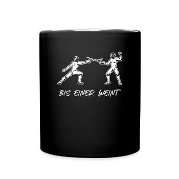 Fechtmeister Fechten Fechtsportler Fechter - Tasse einfarbig - Schwarz - Vorne