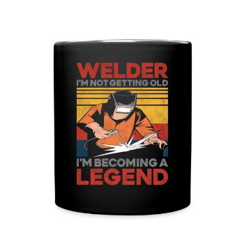 Soudeur Soudeur Vintage Rétro - Mug uni - noir - Devant