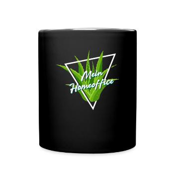 My Home Office Aloe Vera Office Houseplant - Full Colour Mug - black - Front