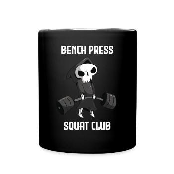 Bench Press Squad Club Workout Grim Reaper Training - Mug uni - noir - Devant