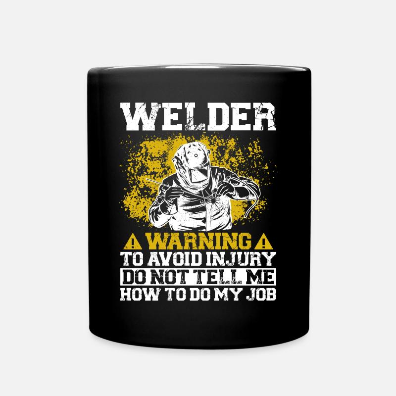 Welder Welding Vintage Welder - Full Colour Mug - black