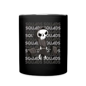 Death Squads Training Motivation Deadlift Fi - Full Colour Mug - black - Front