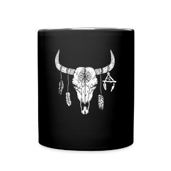 Buffalo Skull Ox - Full Colour Mug - black - Front
