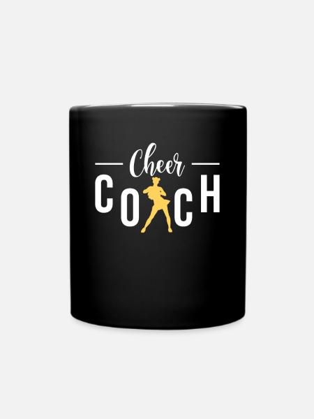 Cheer Coach Shirt Cheerleader Trainer Geschenk - Tasse einfarbig - Schwarz